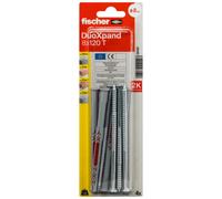 Fischer Tx Multicolour Multi-Purpose Screw & Wall Plug (Dia)8mm (L)120mm, Pack Of 4