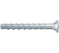 fischer UltraCut FBS II 6x40/5 Countersunk Head, Powerful Concrete Screw, for Fixing in Plumbing, Heating & Air Conditioning, Galvanised (Pack of 100)