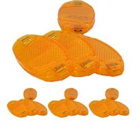 fischer Unisex Bicycle Reflector 85400 Orange, Yellow, One Size EU (Pack of 4)