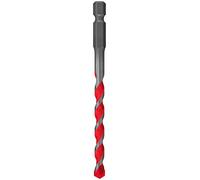 fischer 561647 D-U Hex Universal Drill Bit, 10mm, 10/90/150, for Brick/Wood/Tiles/Plastics/Steel/Concrete, Red/Silver