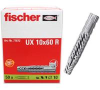 fischer Universal Plug UX 50 Plugs, 10x60 cm, Gray