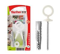 fischer Universal Plug UX 8 x 50 R OH with Rim and White Eye Hook, 94629