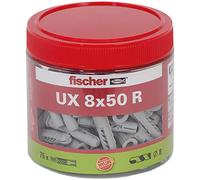 fischer Universal Wall Plug UX 8 x 50 R with Rim, Tin