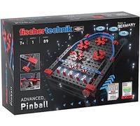 fischertechnik Advanced Pinball Building Kit for Children from 7 Years, Construction Toy, Mini Games with Flipper Game, Black