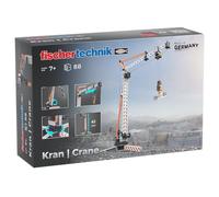 fischertechnik Crane 576103 - Educational Construction Kit, Crane Toy Building Set for Kids Aged 7+, Orange