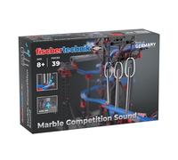 fischertechnik Marble Competition Sound 571899 - Marble Run Expansion, Ball Track Accessory with 3 Sound Tubes, Ages 8+