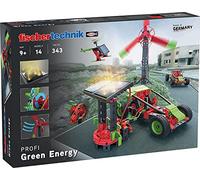 fischertechnik 559879 Professional Green Energy - Kit for Children from 9 Years - Experiment Box for Solar, Wind Power and Hydropower - Includes Solar Panels & Solar Motor - 46.51 x 8 x 23.01 cm
