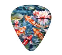 Fish 12-Pack Guitar Picks Set â€“ Unique Single-Sided Printed Picks With Abs Material For Acoustic, Electric Guitars & Ukuleles