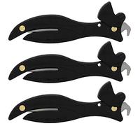Fish 200 Original Enclosed Blade Safety Box Cutter (3, Black)