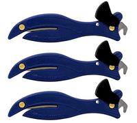 Fish 200 Original Enclosed Blade Safety Box Cutter (3, Blue)