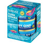 Fish 4 Ever | Azores Skipjack Tuna Steaks In Spring Water - Sustainably Fished.