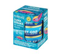 Fish 4 Ever | Azores Skipjack Tuna Steaks In Spring Water - Sustainably Fished. Tin Canned Food Rich In Omega-3, Great For Making Sandwich Spread Or Hot And Cold Snacks | 160g (Pack of 3)