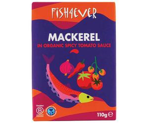 Fish 4 Ever Mackerel Fillets in Organic Spicy Tomato Sauce - 110g