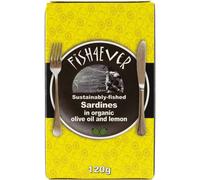 Fish 4 Ever Sardines In Organic Olive Oil & Lemon 120G