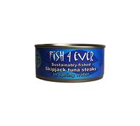 Fish 4 Ever Skipjack Tuna Steaks in Spring Water (160g) - Pack of 6