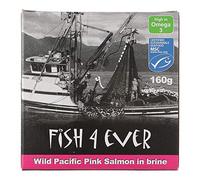 Fish 4 Ever Wild Pacific Pink Salmon in Brine, 160g