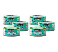 Fish 4 Ever | Yellowfin Tuna Fish Steaks In Water - Sustainably Fished. Tin Canned Food Rich In Omega-3, Great Tapas, Pasta Dishes And Salads | 160g (Pack of 6)
