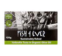 Fish 4 Ever | Yellowfin Tuna In Organic Olive Oil | 1 X 120G