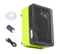 Fish Aerator, Sturdy Splash Protection, 8x5.5x4cm, Bait Pump Rechargeable Aerator, Glow In The Dark Bubbler, Reliable Oxygen Supply, For Camping Pond Outdoor Travel Maintenance