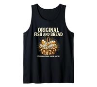 Fish and Bread Basket Faith Design Jesus Feeds The 5000 Tank Top