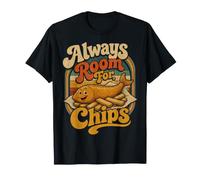 Fish and Chips Chippy Foodie Retro Vintage T-Shirt