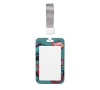 Fish and Octopus Print Vertical Card Badge Holder Appropriate for Teachers Students Doctors Office Staff