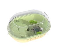 Fish and Turtle Tank - Turtle Tank with Lid | Reptile Aquarium Tank, Turtle Habitat, Turtle Container Aquarium, Pet Reptile Habitat, Climbing and Sunbathing Platforms, Prevent from Escaping