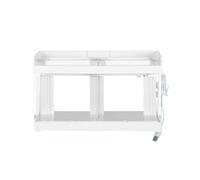 Fish Aquarium Creative Fighting Fish Aquarium Acrylic Transparent Desktop 2 Compartments Special Tank for Marine Breeding