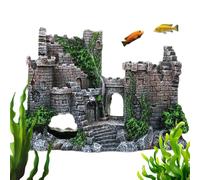 Fish Aquarium Decor Resin Distressed Shrimp Cave