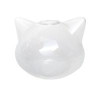 Fish Aquarium Fish Tank Small Cat Head Shape Aquarium Clear Glass Thickened Desktop Simple Ecological(Small)