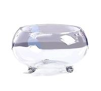 Fish Aquarium Fish Tank Thickened Transparent Glass Turtle with Support Small Foot Ecological Home Living Room Office Desktop(Medium)