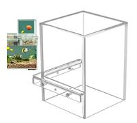 Fish Aquarium Tank - Tropical Fish Tank, Small Transparent Fish Elevator Tank | Acrylic Inverted Water Fish Tank, for Fish Tank Water Maintenance, 13 * 13 * 16cm (Transparent)