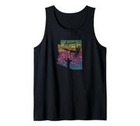 Fish Arizona Distressed Big Fly Rainbow Trout Fishing Art Tank Top