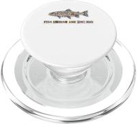 Fish Around and Find Trout Funny Fishing Fishermen Collage PopSockets PopGrip for MagSafe