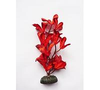 Fish Around Aquarium Plant Decor Red Orchid (x1-13cm)