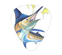 Fish Art Guitar Plectrums 12 Pieces Set =>> Comfortable In The Hand With Smooth Edges Three Thicknesses To Match