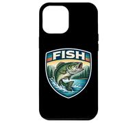 Fish Badge Fishing Angler Fisher Fisherman Ichthyologist Case for iPhone 12 Pro Max