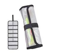Fish Bait Organizer Wrap | PVC Foldable Fish Lure Storage Bag | Multi-Pocket Design Tackle Protector for Men Dad Mom Golfers Athletes Youth