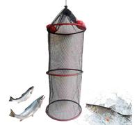 Fish Basket - Durable Nylon Mesh Construction | Crab Fish Basket | Fish 1 Container | Foldable Fishing Net | For Storing Fishing Catches With Live Bait For Outdoors And For Outdoors And For