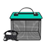 Fish Basket for Caught Fish, Floating Fish Basket, Fishing for Floating Water Fish Basket, Can Be Folded into the Sea, Quick Drying Bag for Immortal Fish, Box for L