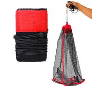 Fish Basket for Caught Fish Storage Cage Portable Fishing Net Floating Net Foldable Kayak Fishing Net Cage Heavy Duty Coating for Father Boyfriend Entisi