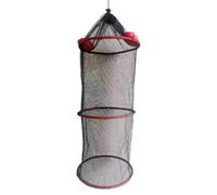 Fish Basket - Mesh Holding Net, Floating Cage Trap | Foldable Live Fish Pen for Outdoor Fishing Gear, Water Catch Container for Piers Boats Shores Use by Visitors Travellers