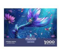 Fish - Beautiful Mermaid 1000 Piece 。 Puzzles for Adults - Colourful, Challenging & Brainteasing Adults 。 Puzzle - Puzzle The Future - 100% Recycled Cardboard - 1000pcs -70x50cm/1000pcs