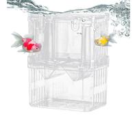 Fish Birthing Tank | ABS Breeding Box | Fish Incubator with Suction Cups Baby Fish Separator for Tank, Fish Tank Breeding Isolation