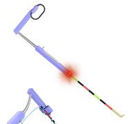 Fish Bite Alarm - 6.69x1.85 Inches Smart Angling Bite LED Indicator, Night Fishing Indicator, For Saltwater Freshwater Lake River Travel Boat Camping Casting Offshore