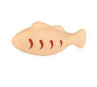 Fish Biting Fun Kitten Toy - Silicone Fish, Pet Play Toy | Long-Lasting Durable Chew Toy with Natural Catnip for Aggressive Cats, Soft Safe Design for Teething Kittens, Interactive Enrichment Toy