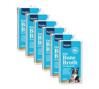 Fish Bone Broth for Dogs & Cats - 6 x 500ml| 100% Real & Natural Liquid Bone Broth for Pets | High in Collagen & Protein for Healthy Joints, Gut, Digestion, Skin & Sickness