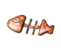 Fish Bone Cat Toy - Realistic Kitten Stuff Bone Toy | Interactive Kitten Toy, Grilled Fish Cat Toy, Interactive Cat Teething Plush Toys, Fish Bone Toy for Cats, Fun Simulated Fish Bone Toy for Boredom