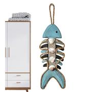 Fish Bone Ornament - Retro Home Decoration, Temperature Gauge Wall Arts for Patios, Artistic Project Decor, Stylistic Feature Piece with Firm Build, Vintage Metal Indicator for Climate Monitoring