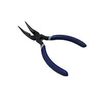 Fish Bone Pliers/Tweezers 5 Inches Bent Needlepoint Nickel Iron Salmon Pin Bone Pliers Tweezers for Salmonbone Removing, Plucking and Pulling Pin (Blue)